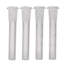 wholesale glass downstem 19mm water pipe down stem two texture designs